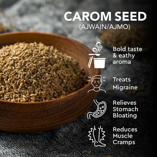 Organic Caram seed (Ajwain/Ajmo)